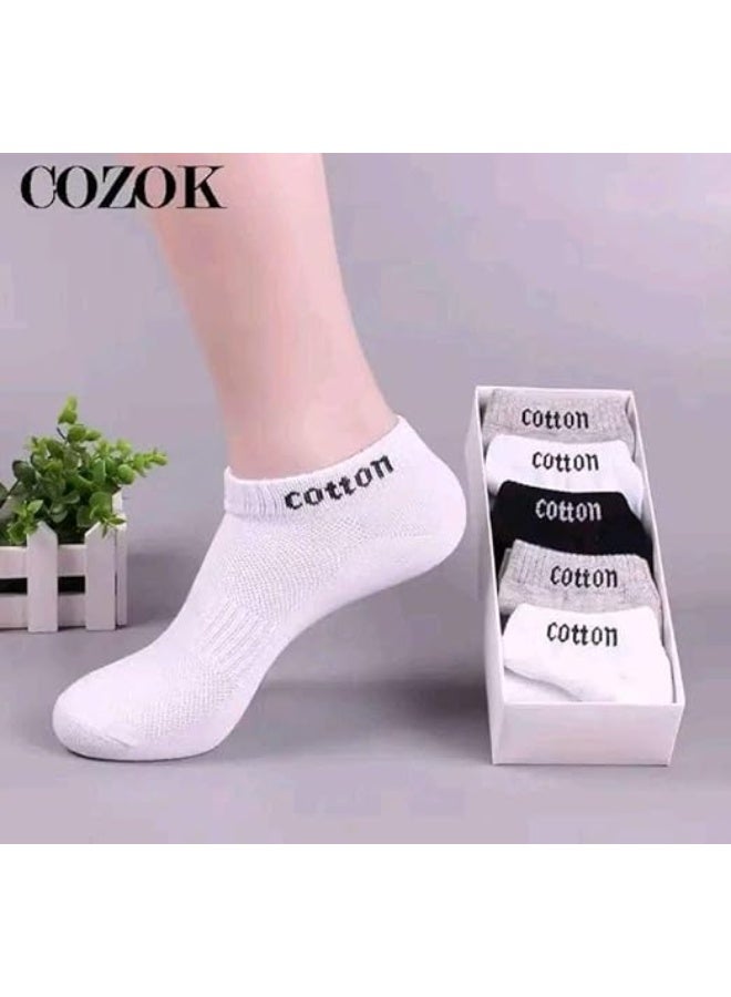 High‑quality men’s socket socks made of comfortable cotton blended with elastic fibers to ensure all‑day fit and stability, comes in a practical pack of 4 elegant colors (MR). - Image 2